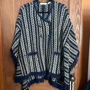 Anthropologie poncho sweater
